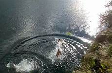 nude cliff jumping