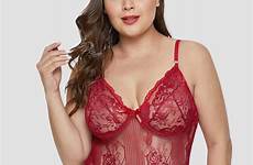 through plus size teddy lace rosegal teddies