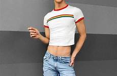 pride outfit boys jeans crop gay outfits men queer fashion boy skinny sexy mens top looks male guy guys super
