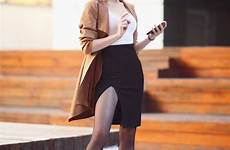 ariadna majewska jupe fendue longue talon jambes strumpfhose inspirantes sensual schöne chaussure aiguille visages outfits strumpfhosen