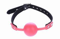 gag harness head bdsm ball mouth open restraints pu silicone bondage leather red adult toys men game sex women