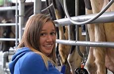 milking girl cows nz give go