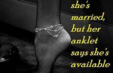 hotwife captions anklet cuckold anklets everywhere submissive cumception