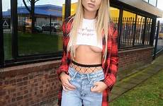 georgia harrison underboob crop braless island fashion manchester brand shooting showing down flashes she flaunted went paper type he off
