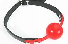 bondage bdsm silicone mouth gags gear ball red gag toys female slave restraints adult sex 40mm trainer women foreplay erotic