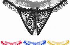 panties crotchless pearl women lace thongs crotch sexy open lingerie underwear string mouse zoom over buy