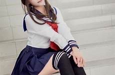 girl asian school japanese girls uniform college japan cute sexy tablero seleccionar