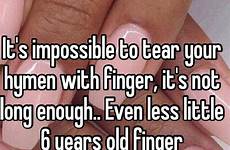 hymen finger tear