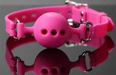 ball gag silicone bdsm pure mouth bondage gags sex quality gagging restraint gear pink medical games adult hollow slave adjustable