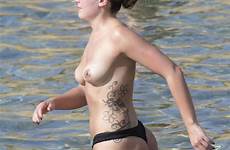 nude olympia valance topless beach celeb celebs candid jihad australian actress durka