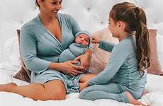 mommy baby matching outfits mom hospital outfit visit robes newborn