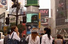 japanese skirts japan short tokyo shibuya schoolgirls alamy