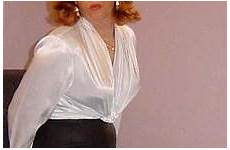 satin crossdresser femmeside transgender pantyhose tgirls blouses