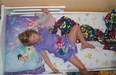 sleeper spread little girl bed leg off crazy