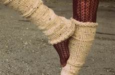 leg warmers teen knit socks tan polyvore saved