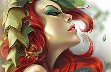 ivy poison cris venenosa delara hiedra lara pinup batman hera cgsociety fumetti vectorizados beauties