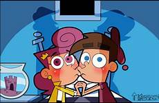 timmy wanda kiss young deviantart suprise toongrowner cartoon cartoons wallpaper