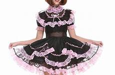 sissy maid dress girl uniform cheap organza deals lockable crossdress through shopping