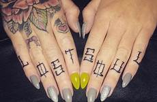 tattoos soul finger lost fingers tattooed tattoo girls mom ink knuckle