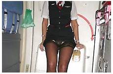 upskirt air sexy flight stewardess hostess pantyhose attendant stockings her skirt dress nude uniform airhostess attendants cabin crew stewardesses airplane