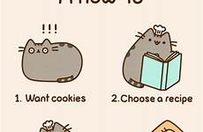 pusheen gif cooking funny cookies comics cartoons cat strips animation donuts animated jokes humor so love make cute cake lol