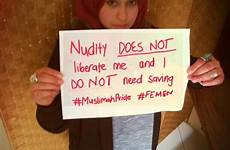 muslim women nude protest femen against men western islam not do me girls islamic hijab saving nudity their quotes people