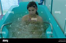bath bathing girl young attractive alamy spa stock