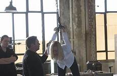 torture rack chained yvonne strahovski tortured dungeon ferns scout dangling