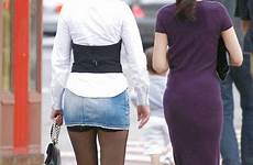 candid street short skirts skirt stocking tops stockings mini fishnet voyeur high leather hosiery merken