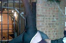 impaling impaled man leg pic upside down drunk gate climbing hangs pub open into after over joe ie newsteam via