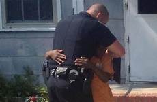 officer cop hug kindness police kid family boy acerra support cameron simmons gaetano helps needed bed much