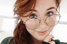 glasses red girl redhead tumblr freckles better look saved girls
