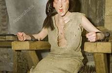 woman tortured witch stock dungeon ages middle plus google twitter depositphotos