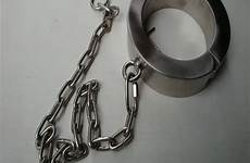 collar metal bondage bdsm slave steel heavy collars sex restraints stainless over weight super adults games