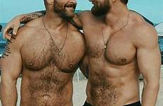 hairy hunks bearded shirtless kissing daddy beards beefy