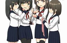 girl yuri school bdsm original bondage safebooru uniform bound girls cute delete edit options resize multiple jan dynasty