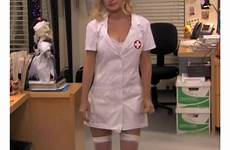 angela martin costume office nurse stockings particular need will