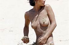 ling bai nipples beach hawaii actress nude topless celebs her flashes