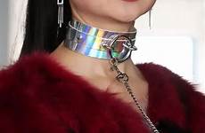 collar bdsm choker women metal leather necklace harness pu laser long rivets slave bondage rope sexy gift chocker fashion jewelry