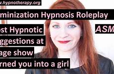 hypnosis girl feminization into asmr turned show