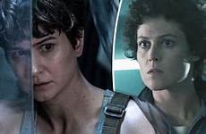 alien covenant katherine waterston sigourney weaver naked ripley charlie scene connection express chaplin demons drove childhood star does