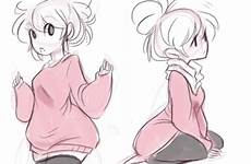 drawing styles drawings sweater character cartoon cute poses anime reference sketches style simple manga desenhos female bought illustration clothes some