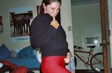 spandex amateur leggings girls girl shiny amateurs red lycra