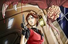 redfield resident evil licker jill biohazard maggy leon