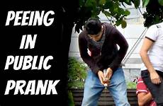 peeing pee hold public prank cant guys her other
