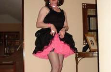 sissy dress shopping transvestite goth style femme gina ultra changing