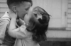 kiss vintage kids old first children funny kisses getting ever their retro historydaily disimpan dari choose board