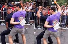officer nypd gay sex pride boy man parade police men twerking cop york street hance simulates dance duty twerk hot