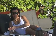 setai kardashian kourtney miami hotel pool enjoys swimsuit celebmafia bikini posted
