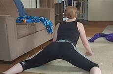 yoga mom splits middle